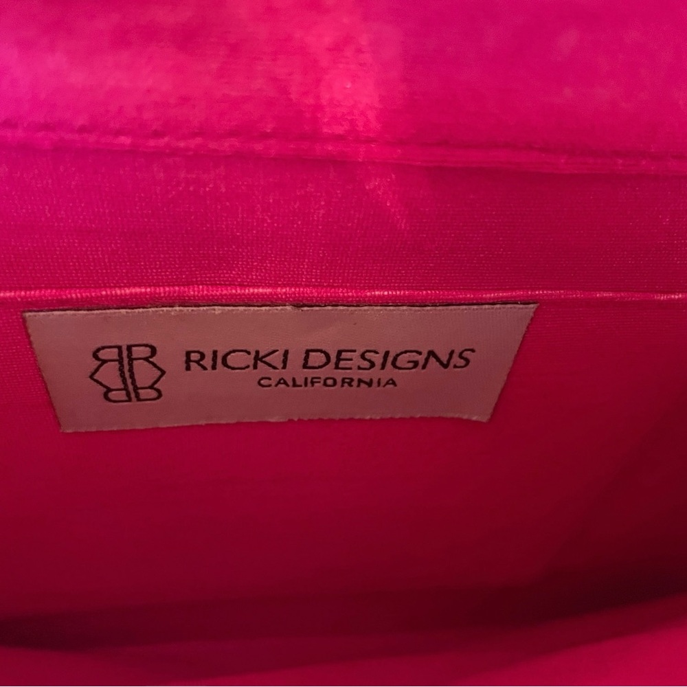 RICKI DESIGN Multicolored Beaded OMG Crossbody / Shoulder Bag with Metal Strap - Picture 12 of 15